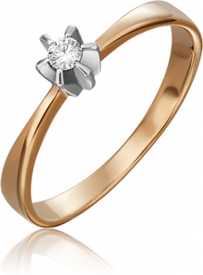 

Кольцо из золота с бриллиантом р. 16 PLATINA jewelry 01-0087-00-101-1111-30, 01-0087-00-101-1111-30