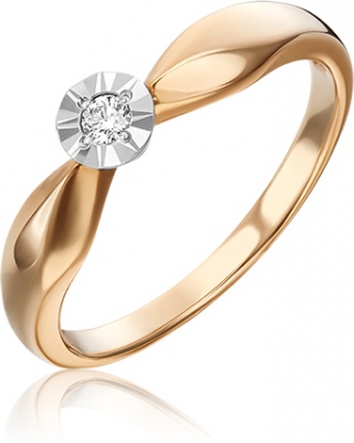 

Кольцо из золота с бриллиантом р. 18 PLATINA jewelry 01-1493-00-101-1111-30, 01-1493-00-101-1111-30