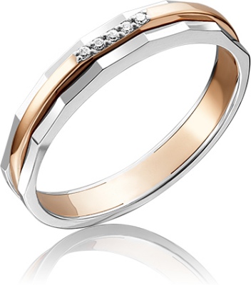 

Кольцо из золота р. 15,5 PLATINA jewelry 01-5162-00-101-1111-30, бриллиант, 01-5162-00-101-1111-30