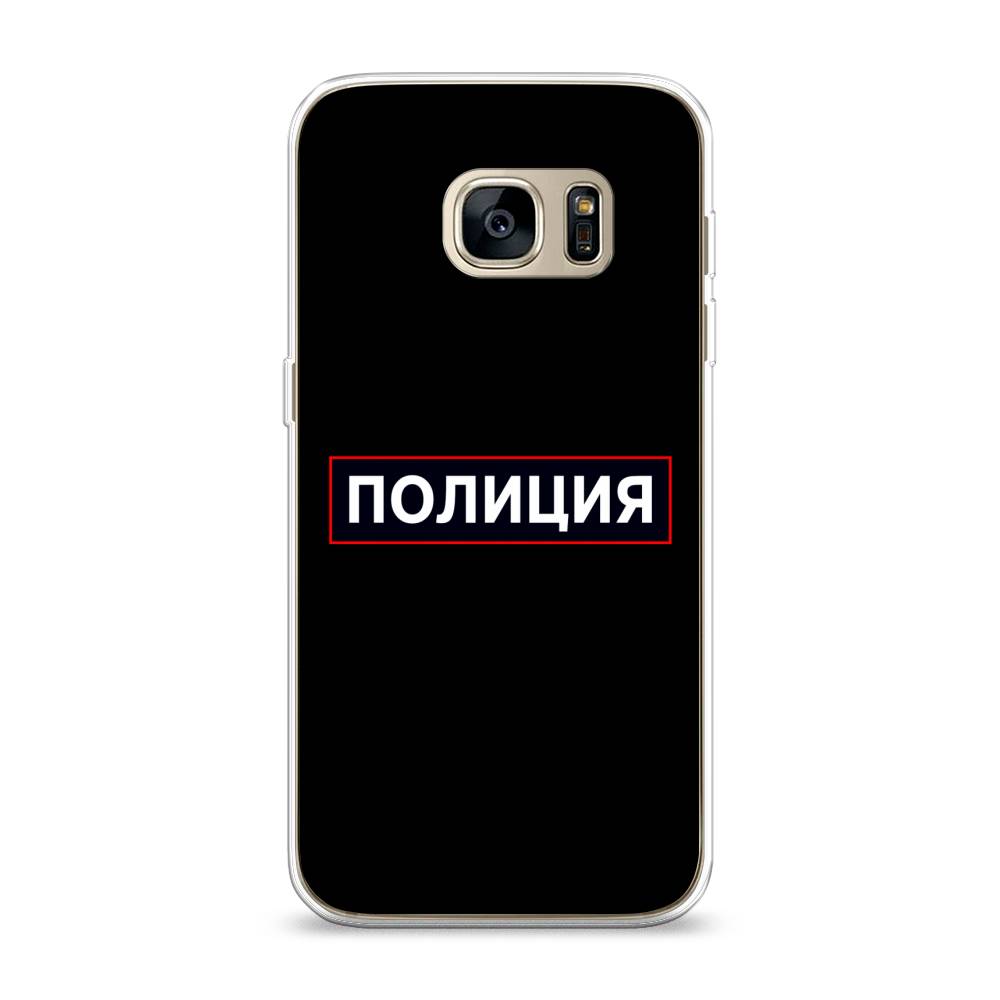

Чехол Awog на Samsung Galaxy S7 "Police logo", Черный;белый;красный, 24550-5
