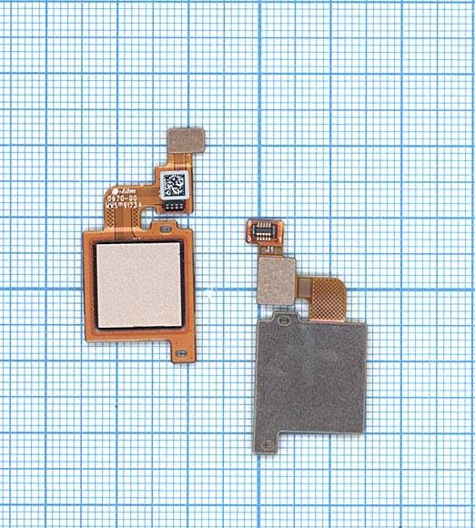 

Шлейф со сканером отпечатка пальца для Xiaomi Mi 5x золотой, Золотистый