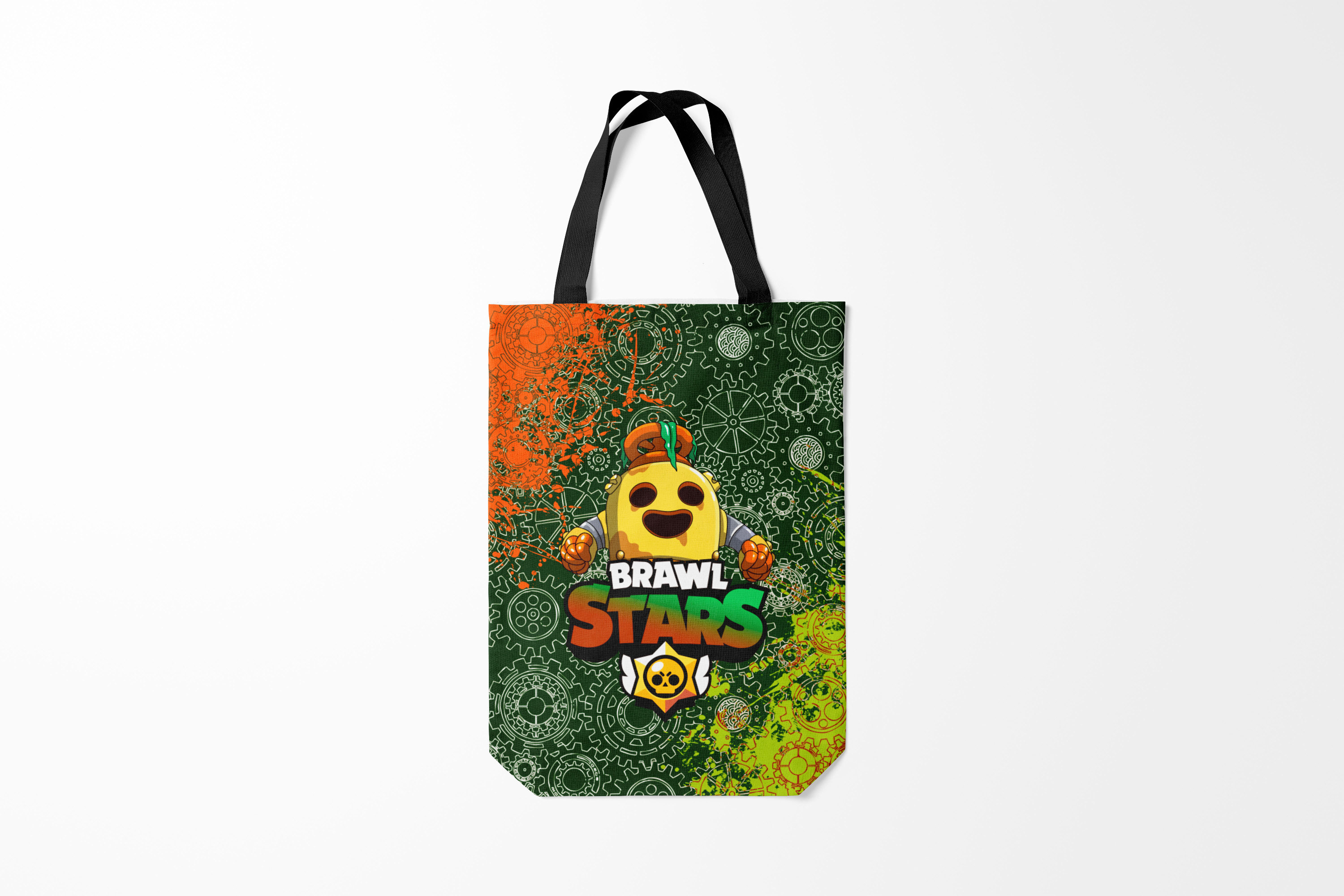 

Сумка шoппер унисекс Burnettie Brawl Stars Robot Spike, черный, Brawl Stars Robot Spike