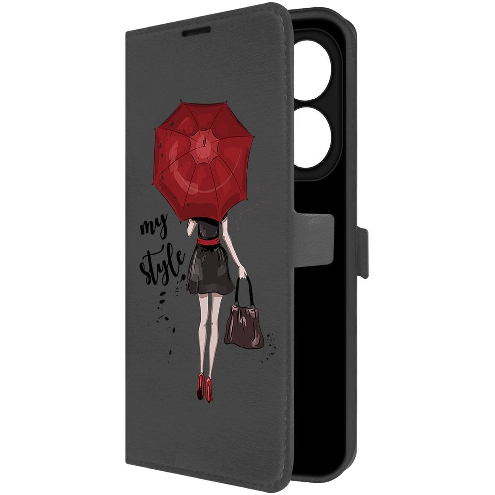 

Чехол-книжка Krutoff Eco Book для INFINIX Smart 8 Мой стиль (черный)