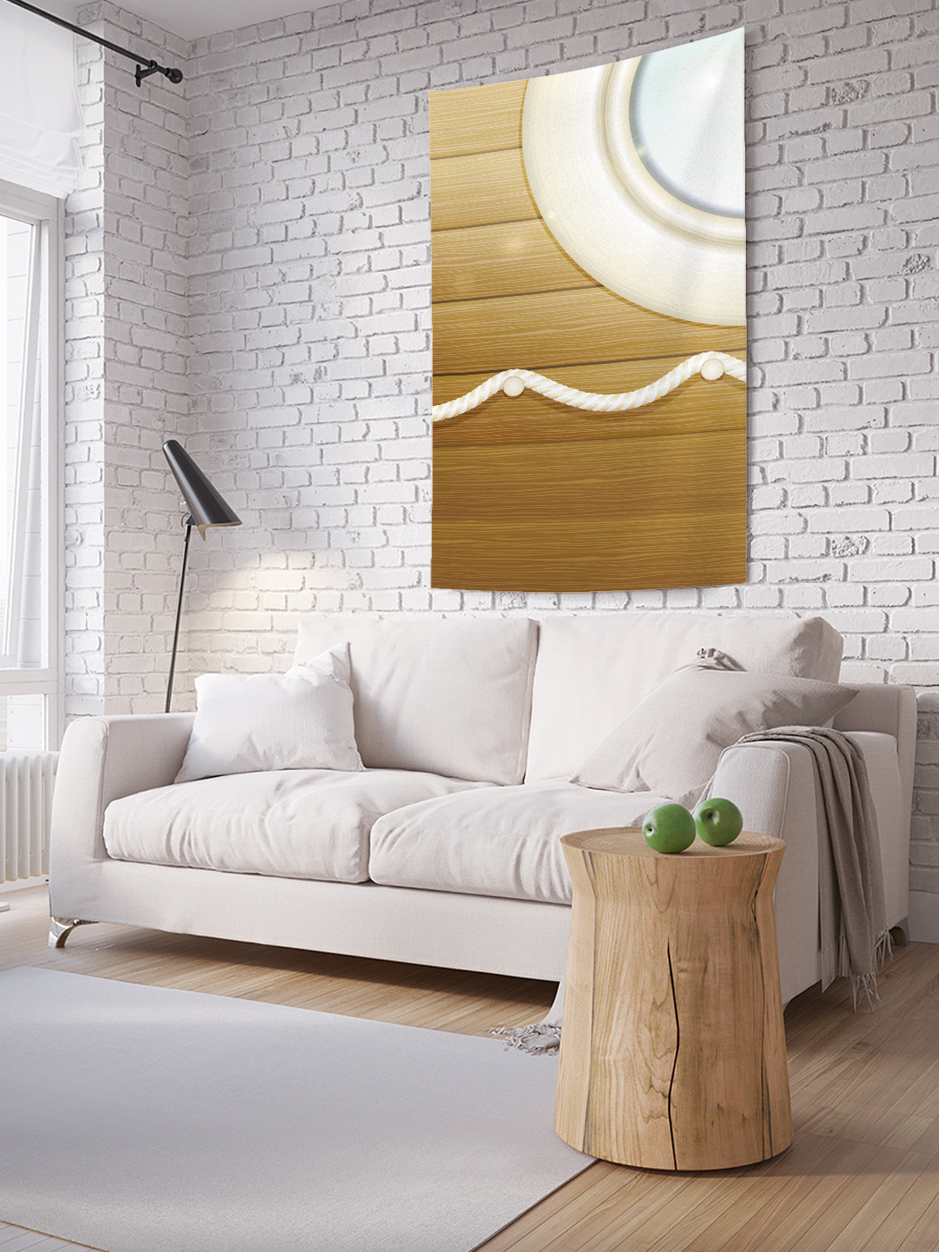 

Вертикальное фотопанно на стену JoyArty Маяк за бортом 150x200 см, Маяк за бортом