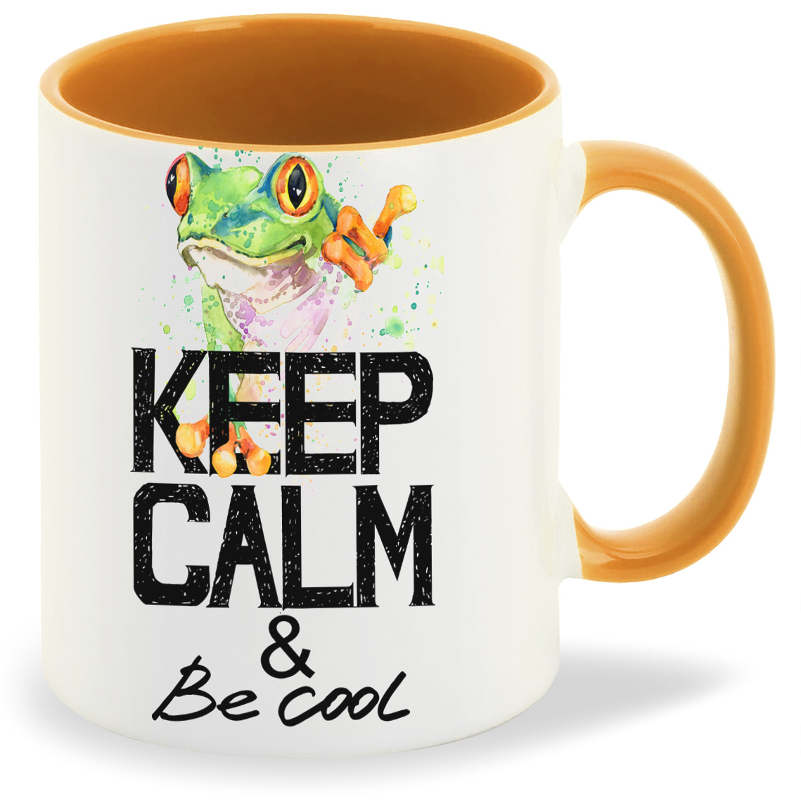 

Кружка CoolPodarok Краски Keep calm and be cool Лягушка, Краски Keep calm and be cool Лягушка