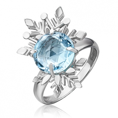 

Кольцо из серебра р. 16,5 PLATINA jewelry 01-5471-00-201-0200-69, топаз, 01-5471-00-201-0200-69