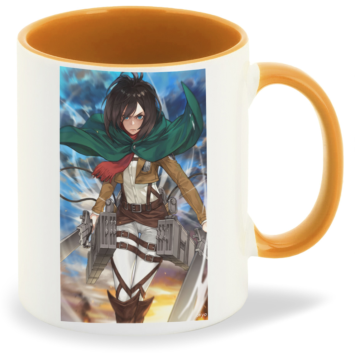 

Кружка CoolPodarok Аниме Атака титанов Микаса Mikasa (девушка с зелёным плащом), Аниме Атака титанов Микаса Mikasa (девушка с зелёным плащом)