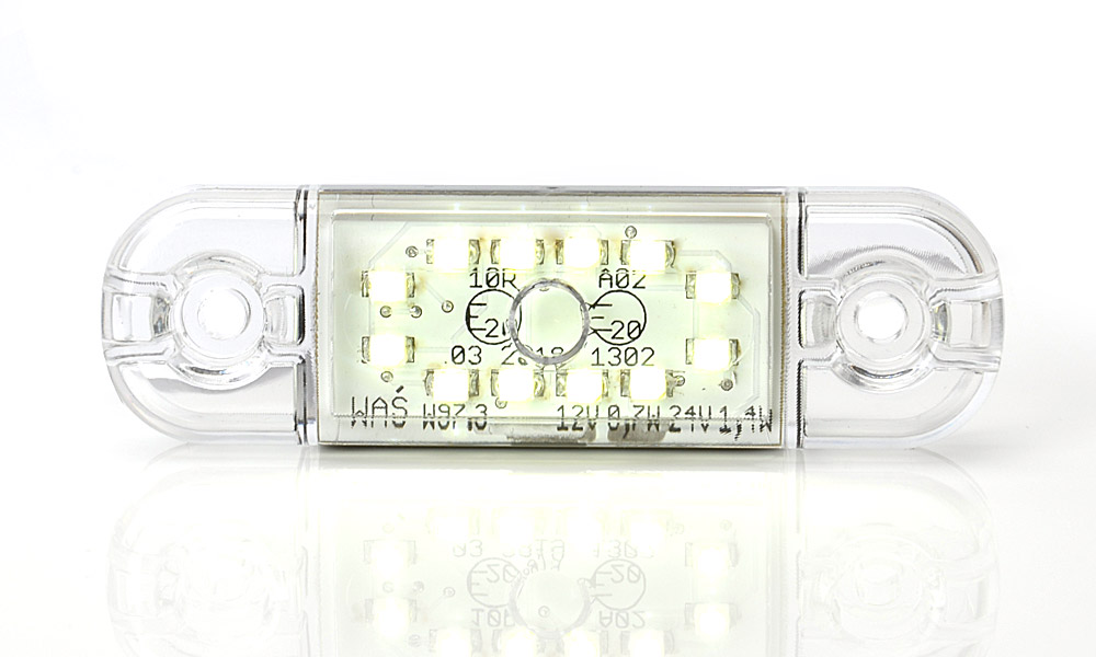 

ГабаритДиод передний L838х242мм 1224V 12LED прозрачный варSlim 716W973