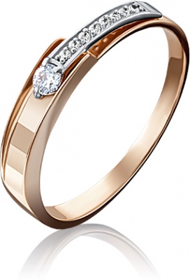 

Кольцо из золота с бриллиантом р. 18 PLATINA jewelry 01-5124-00-101-1111-30, 01-5124-00-101-1111-30