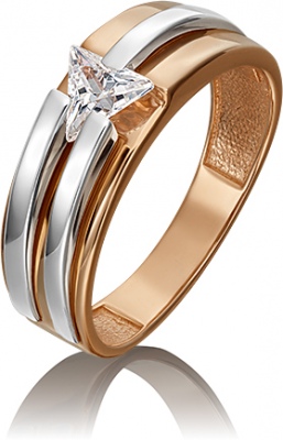 

Кольцо из золота р. 17,5 PLATINA jewelry 01-5437-00-401-1111-03, фианит, 01-5437-00-401-1111-03