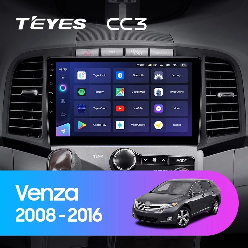 Штатная магнитола Teyes CC3L 4/64 Toyota Venza 2008-2016