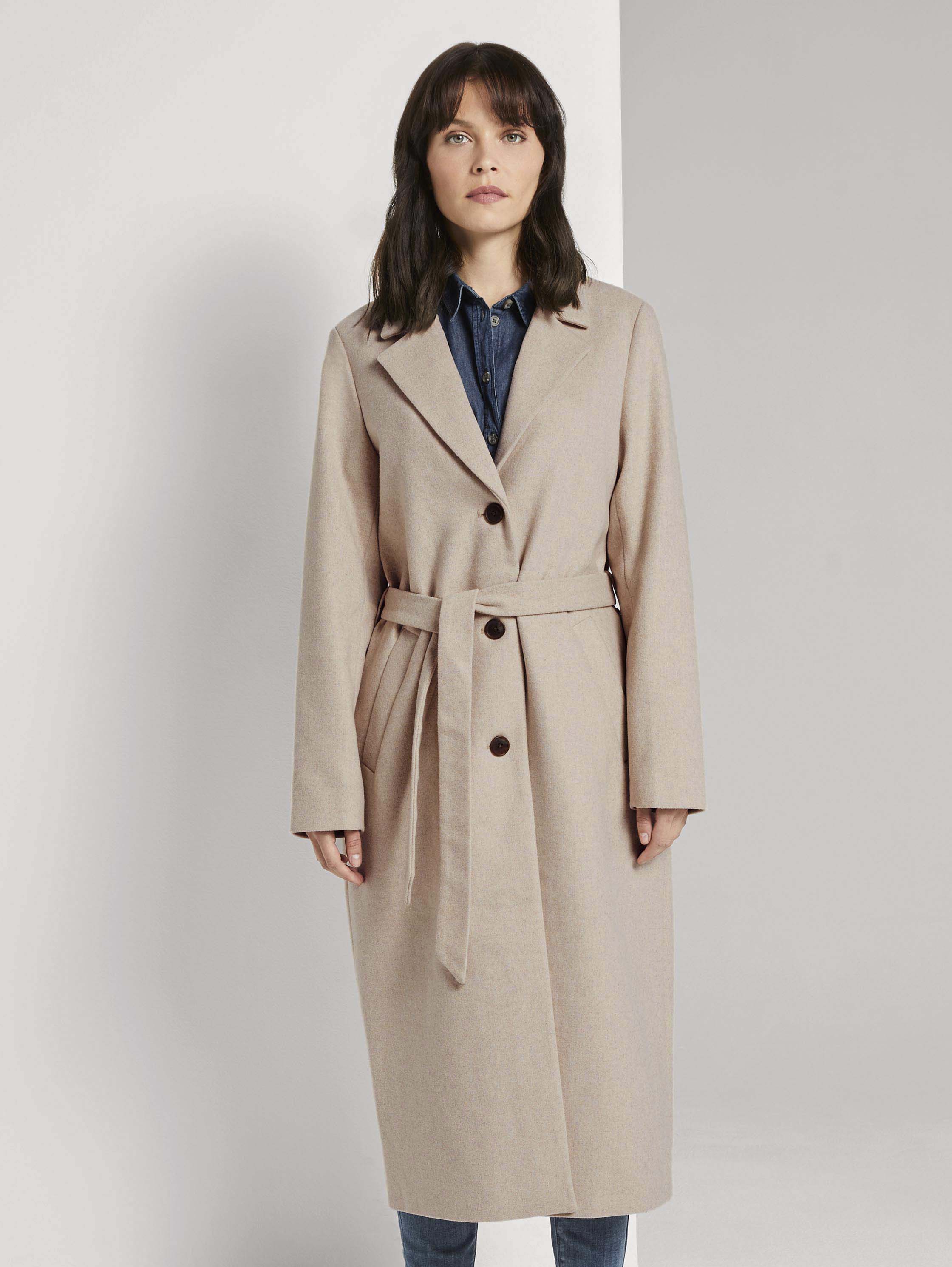 

Пальто женское TOM TAILOR 1021328 коричневое XL, 1021328