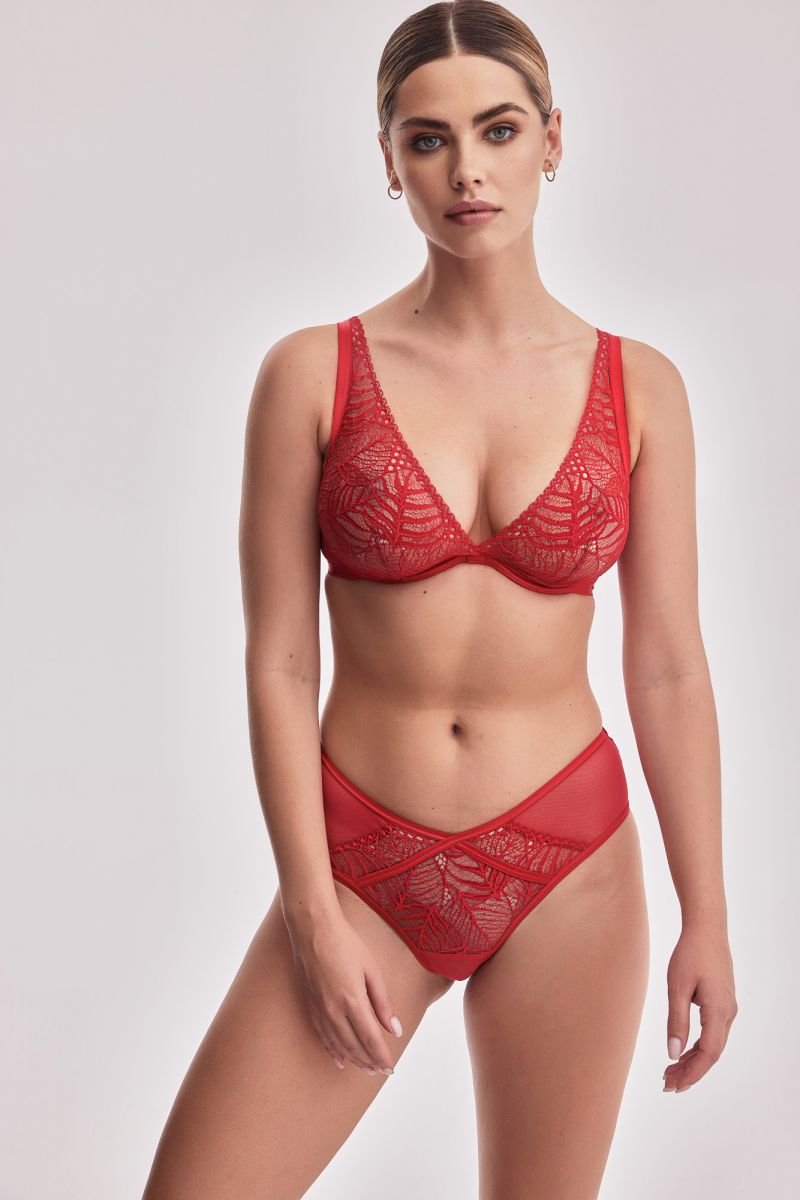 

Трусы женские Alles Beverly stringi красные 38, Красный, Beverly stringi
