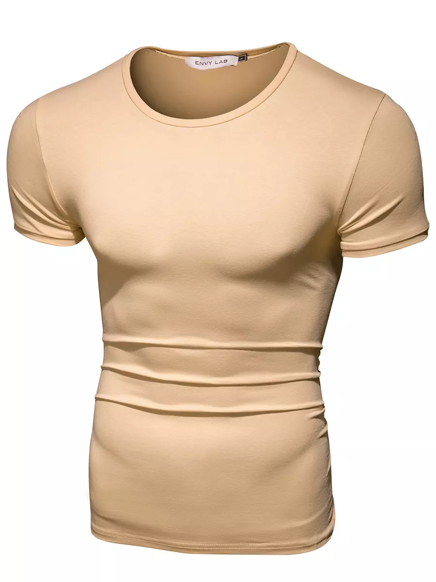 

Футболка мужская Envy Lab FR01 бежевая M, Бежевый, FR01