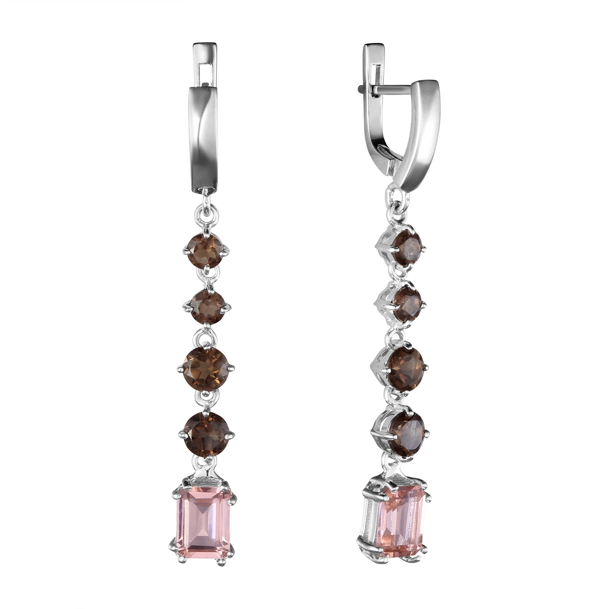 

Серьги из серебра с раухтопазом Balex Jewellery 2457930063, 2457930063