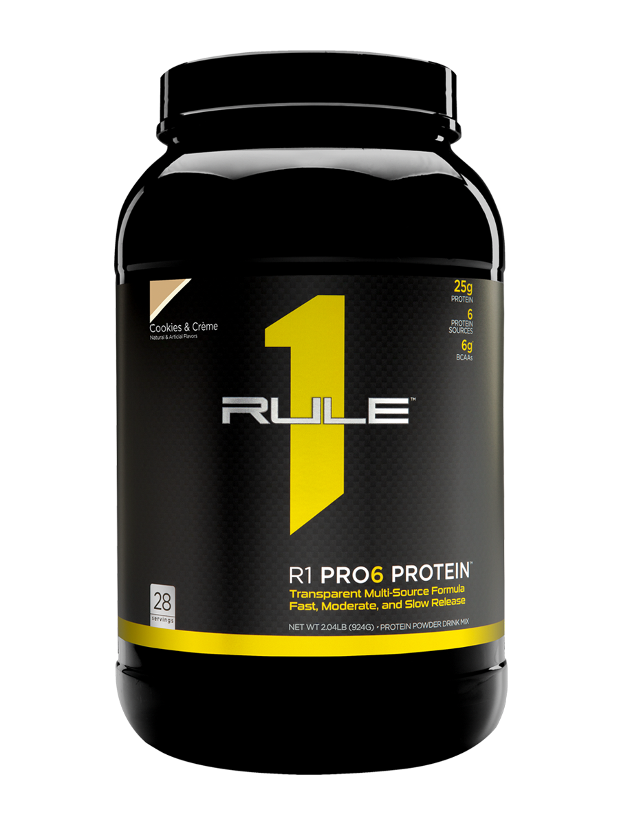 фото Протеин многокомпонентный rule one pro6 protein "печенье-крем" (900 г) rule one proteins