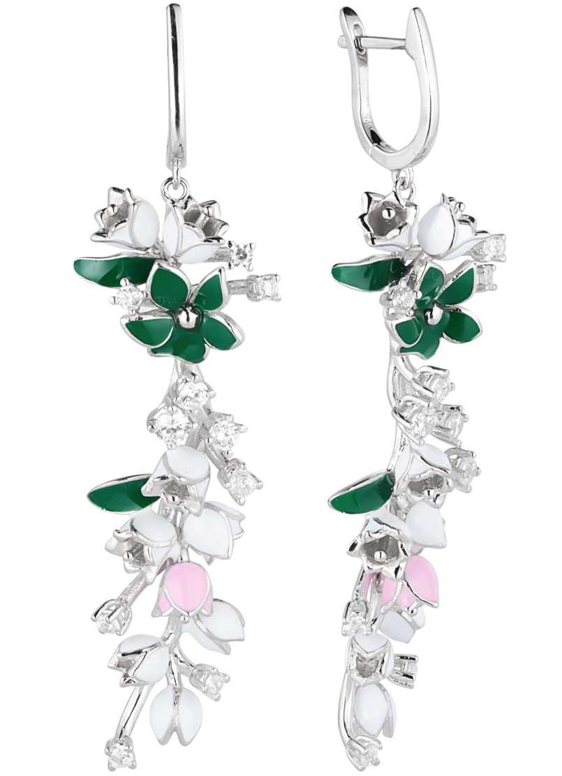 

Серьги из серебра с фианитом Balex Jewellery 2445900002, 2445900002