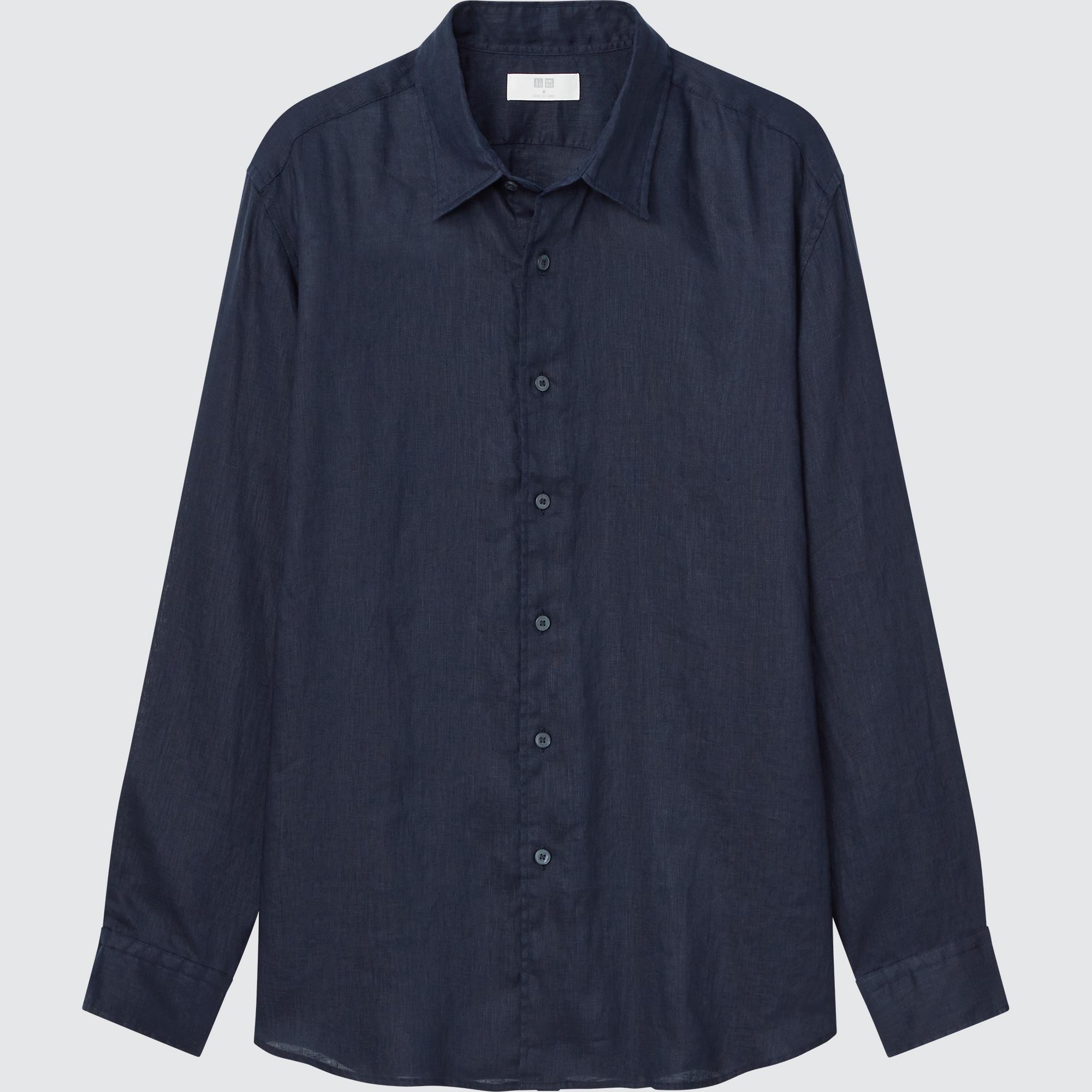 

Рубашка мужская UNIQLO 448959COL69 синяя S (доставка из-за рубежа), 448959COL69