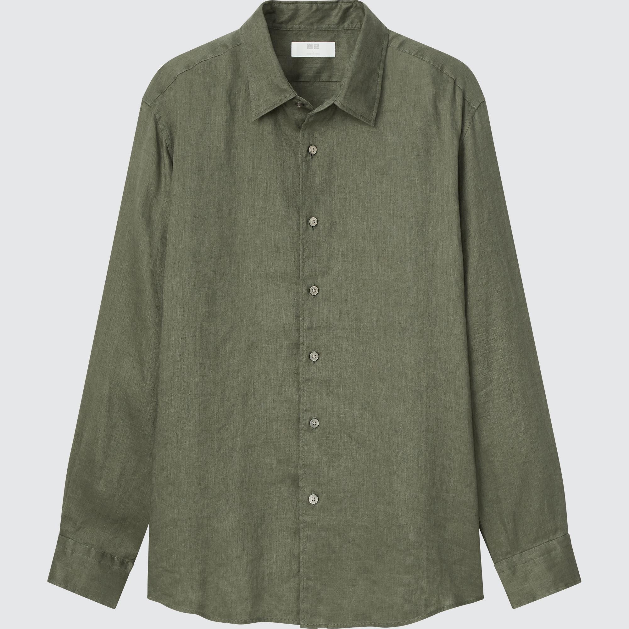

Рубашка мужская UNIQLO 448959COL56 хаки 2XS (доставка из-за рубежа), 448959COL56