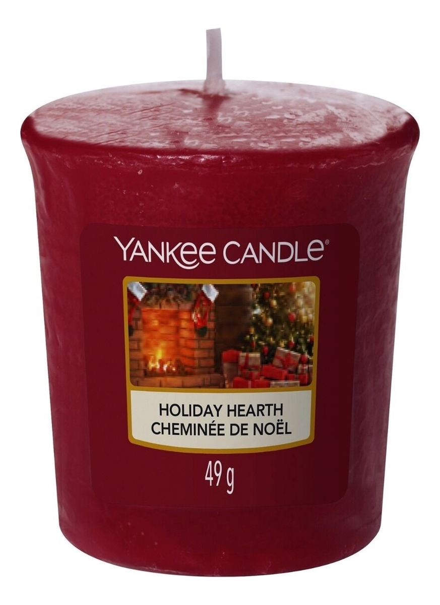 фото Ароматическая свеча yankee candle holiday hearth свеча 49г