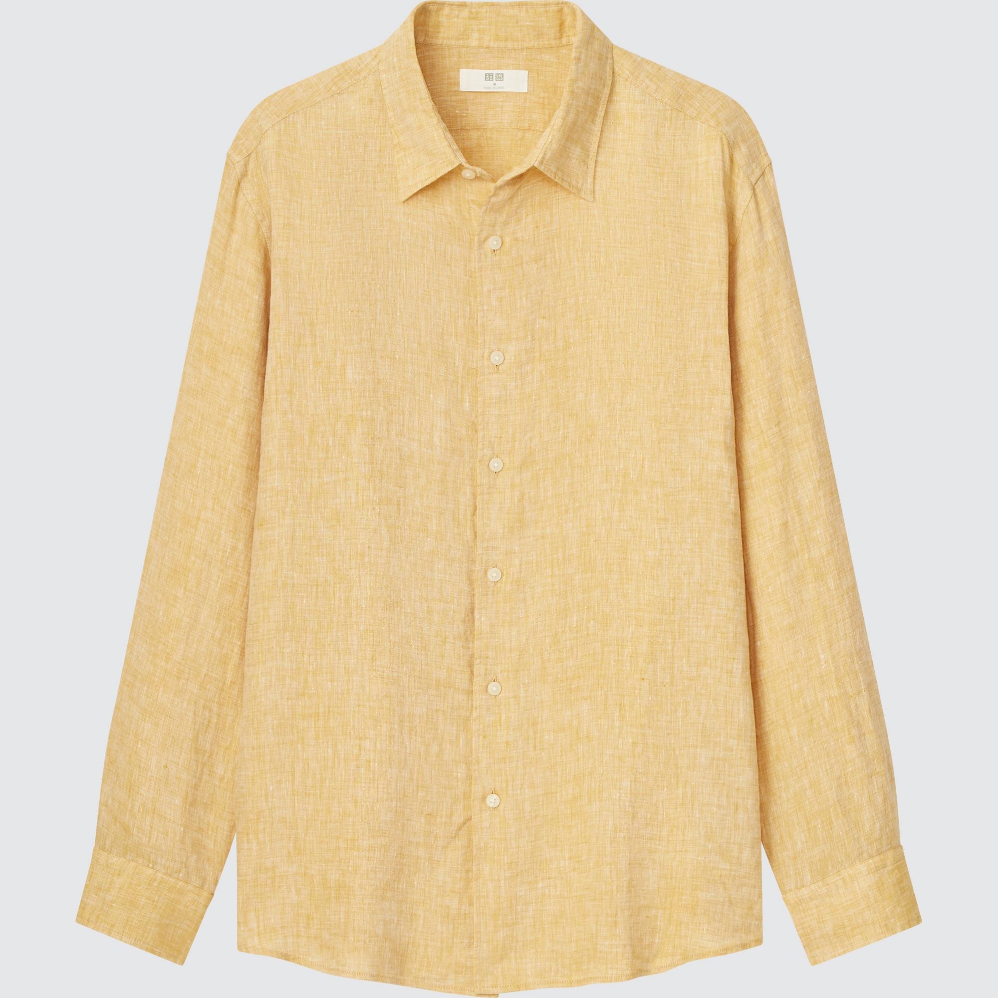 

Рубашка мужская UNIQLO 448959COL43 желтая M (доставка из-за рубежа), 448959COL43