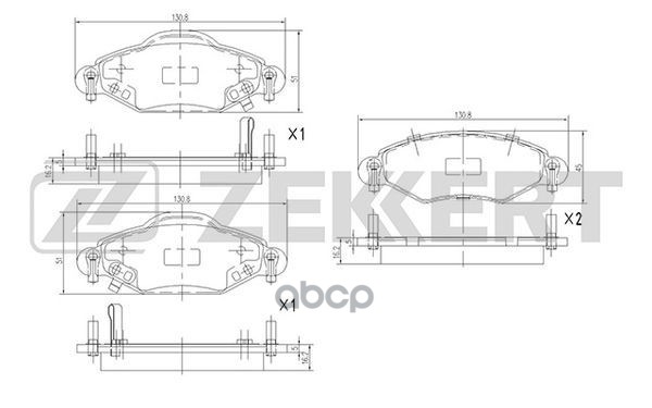 

Тормозные колодки ZEKKERT BS2076
