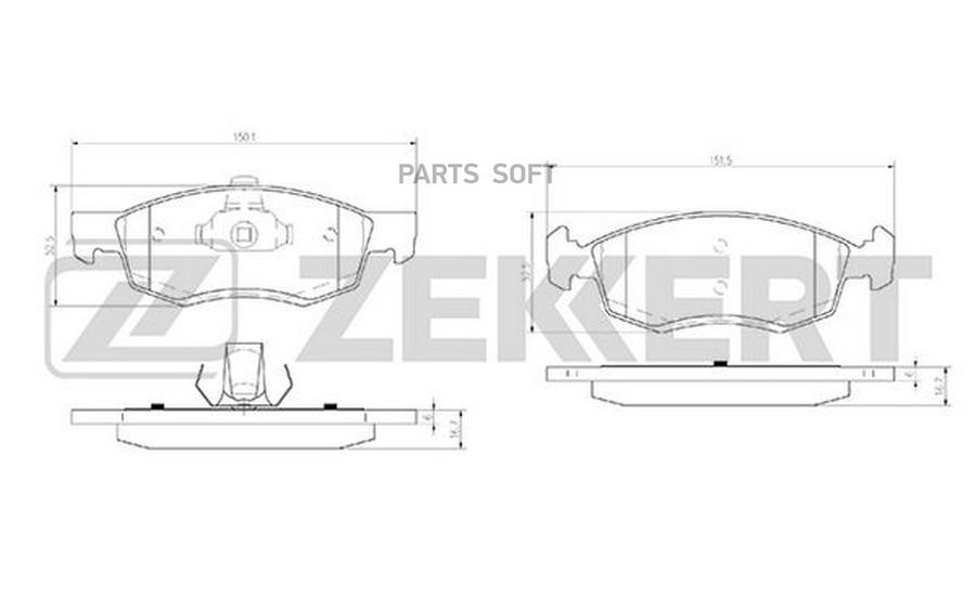 

Тормозные колодки ZEKKERT BS2940