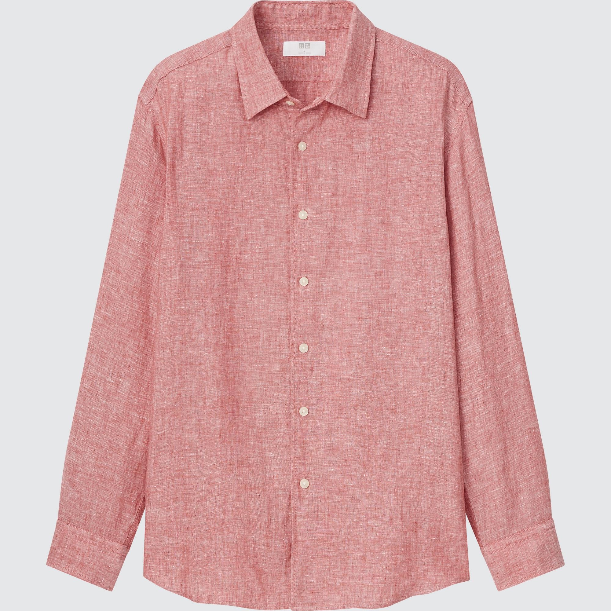 

Рубашка мужская UNIQLO 448959COL14 красная M (доставка из-за рубежа), 448959COL14