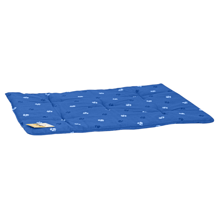 Коврик для животных Моськи-Авоськи подстилка синяя прямоугольная стёганая, 84х57,5х2,5см