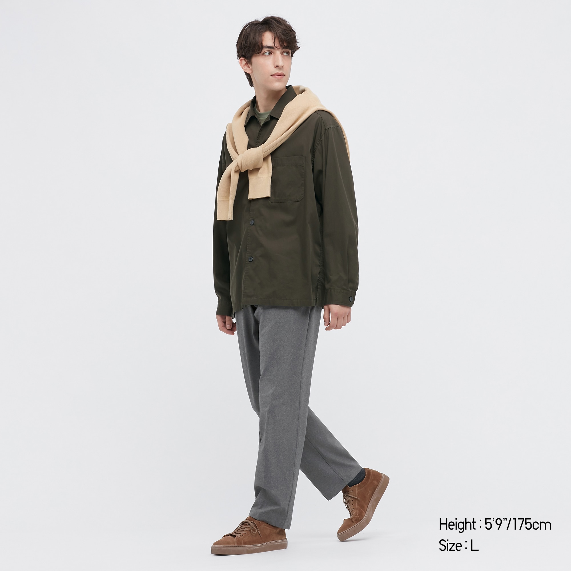 

Брюки мужские UNIQLO 448489COL07 серые S (доставка из-за рубежа), 448489COL07