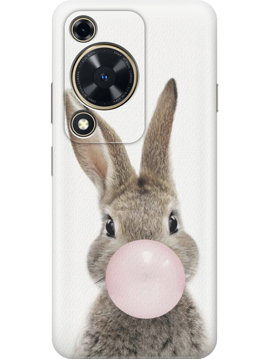 

Силиконовый чехол на Huawei nova Y72 с принтом "Заяц с жвачкой", Прозрачный;белый;коричневый;розовый, 785977812