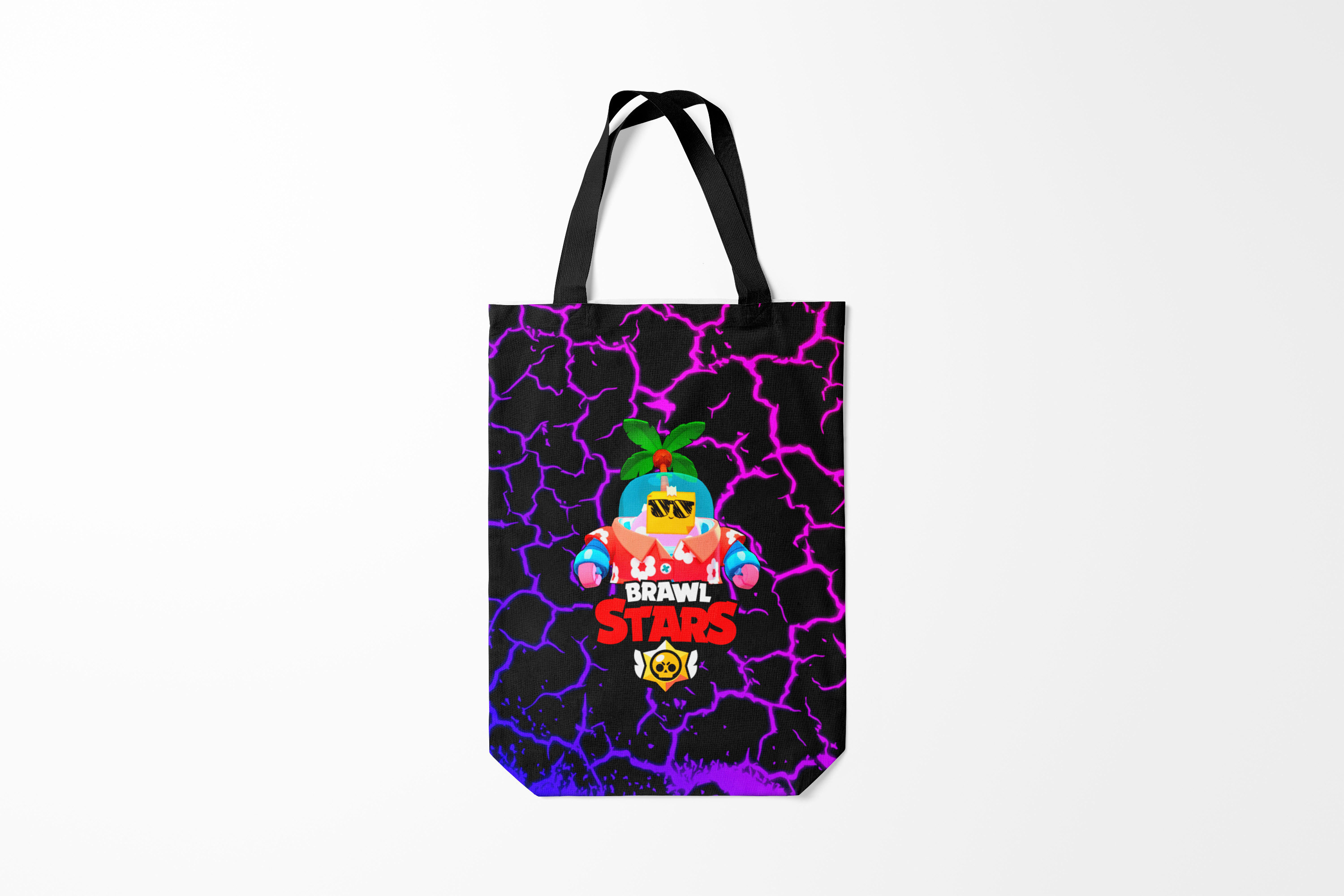

Сумка шoппер унисекс Burnettie Brawl Stars MR.P., черный, Brawl Stars MR.P.