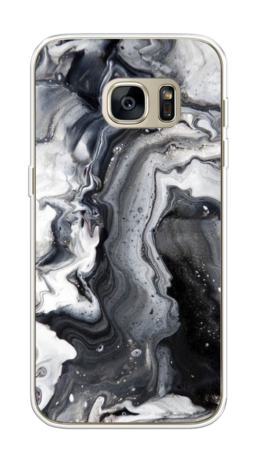 

Чехол Awog на Samsung Galaxy S7 "Бело-черные сложные полосы", Серый;серебристый;белый, 24550-3
