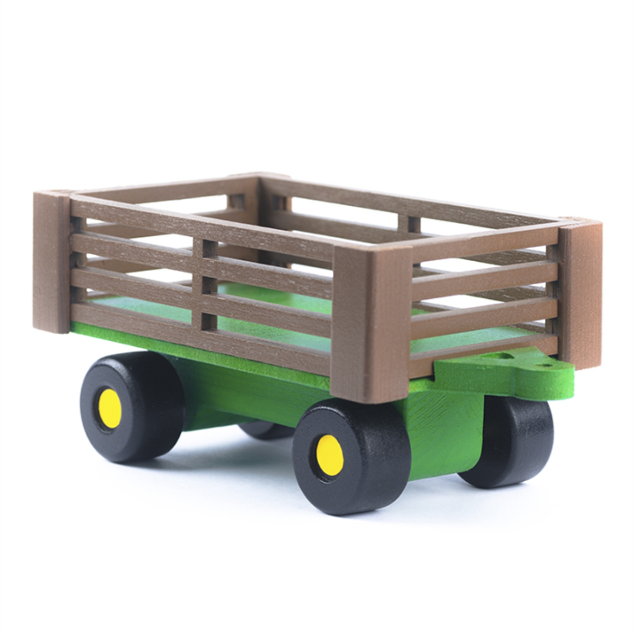 Прицеп для машинки Синий трактор деревянный игрушечный