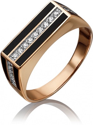 

Кольцо из красного золота с фианитом р. 18,5 PLATINA jewelry 01-3623-00-401-1110-25, 01-3623-00-401-1110-25