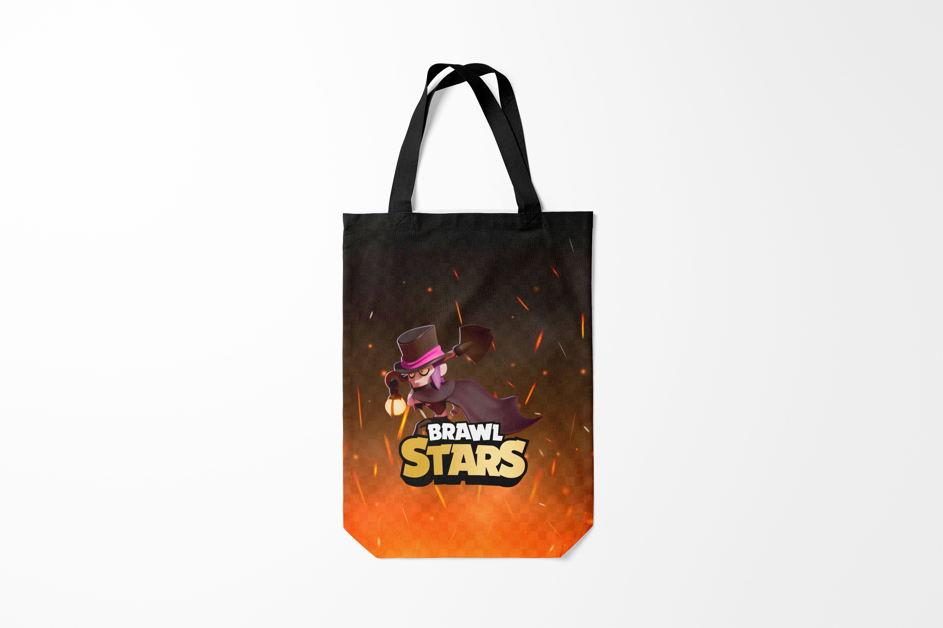 

Сумка шoппер унисекс Burnettie Brawl Stars MORTIS, розовый, Brawl Stars MORTIS
