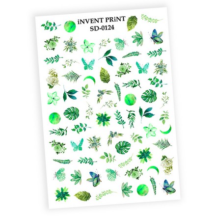 

Слайдер-дизайн iNVENT PRiNT «Листья. Веточки. Монстера» №SD-124, Разноцветный, №SD-124