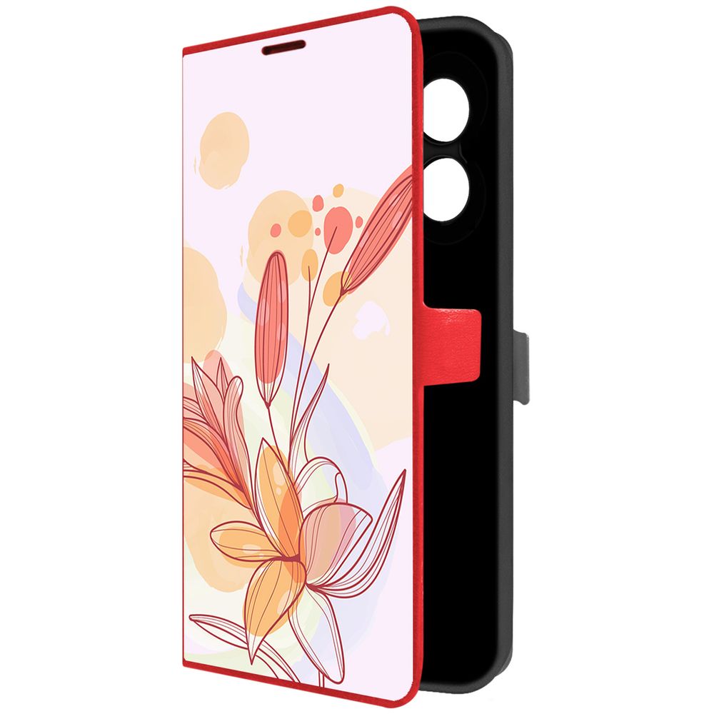 

Чехол-книжка Krutoff Eco Book для Oppo A18 Фантазия (красный)