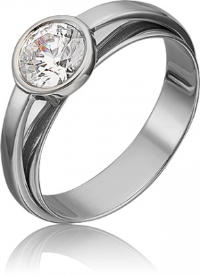 

Кольцо из золота р. 19 PLATINA jewelry 01-5405-00-501-1120-38, фианит, 01-5405-00-501-1120-38
