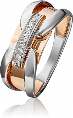 

Кольцо из золота р.  PLATINA jewelry 01-5404-00-401-1111-65, фианит, 01-5404-00-401-1111-65