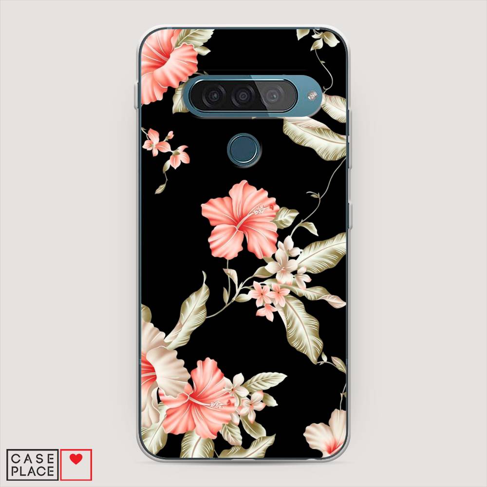 

Чехол Awog "Цветы на черном" для LG G8s ThinQ, 84050-8