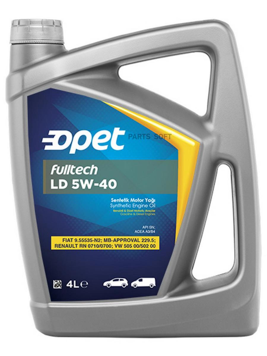 

Моторное масло OPET Fulltech LD 5W40 SN A3/B4 4л