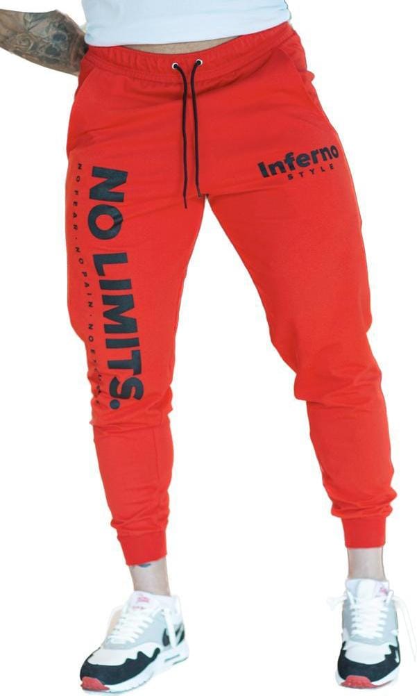 

Спортивные брюки мужские INFERNO style Б-001-002 красные XL, Красный, Б-001-002