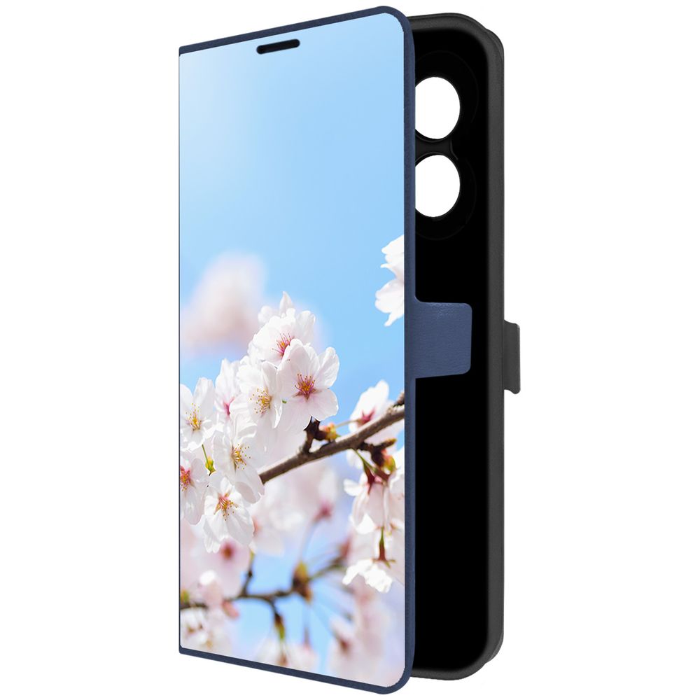

Чехол-книжка Krutoff Eco Book для Oppo A18 Цветение (синий)