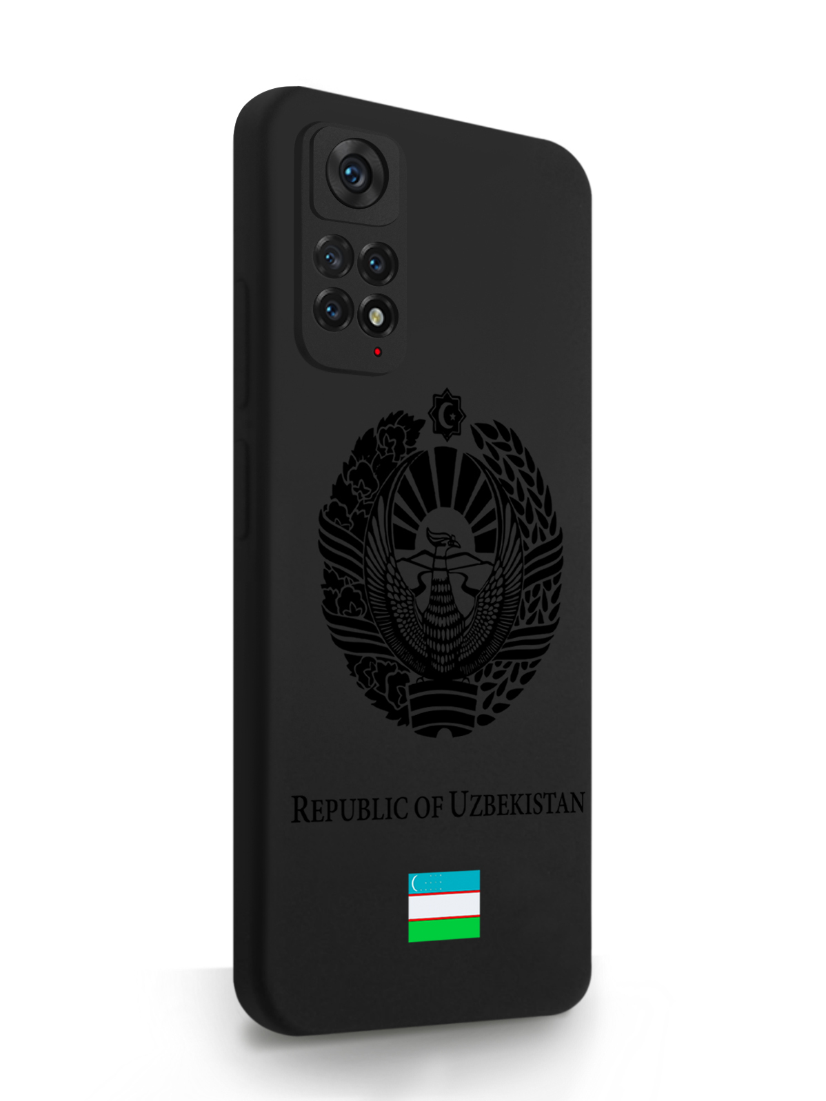 фото Чехол signumcase для xiaomi redmi note 11 герб узбекистана black