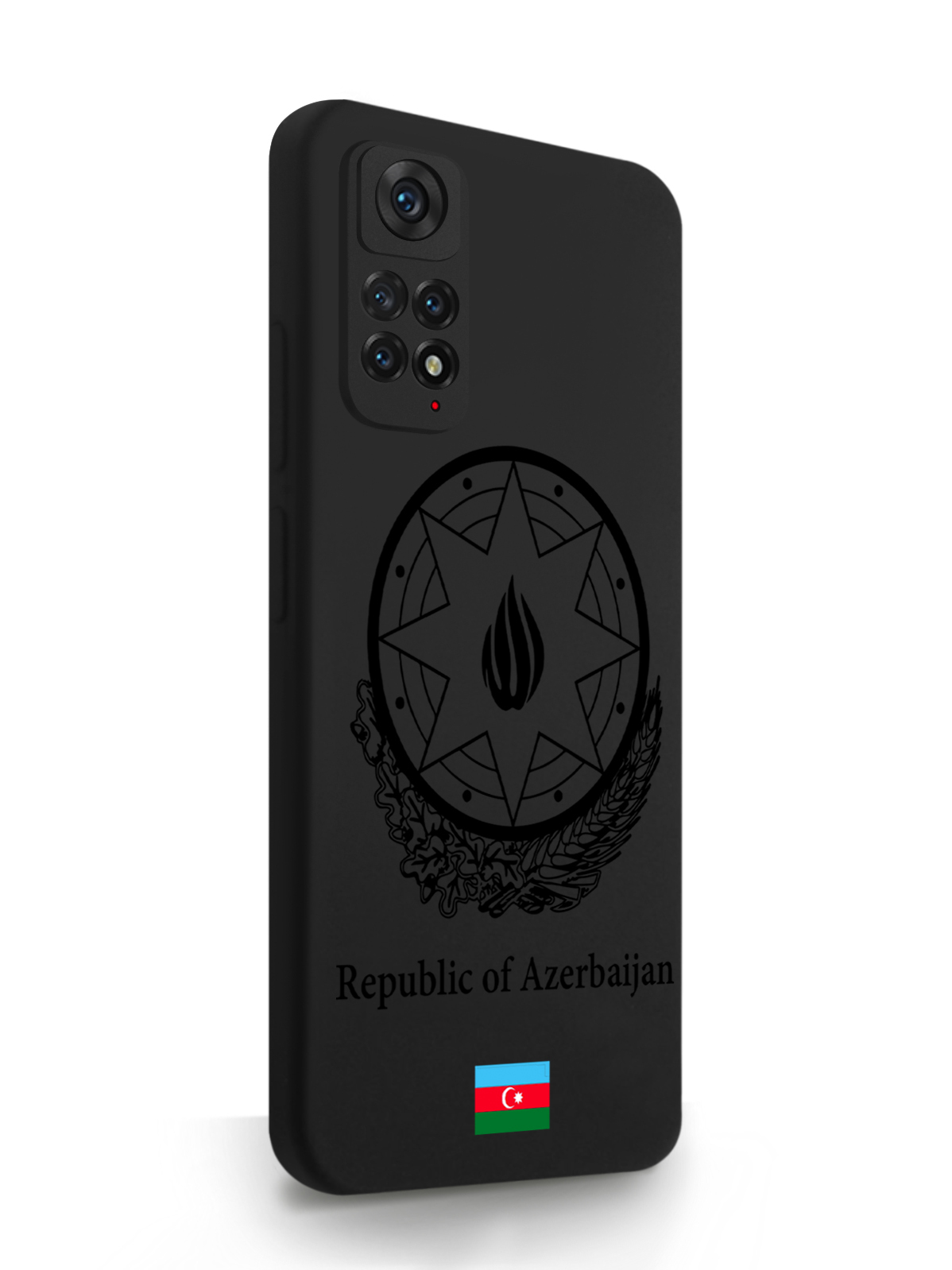 фото Чехол signumcase для xiaomi redmi note 11 герб азербайджана black