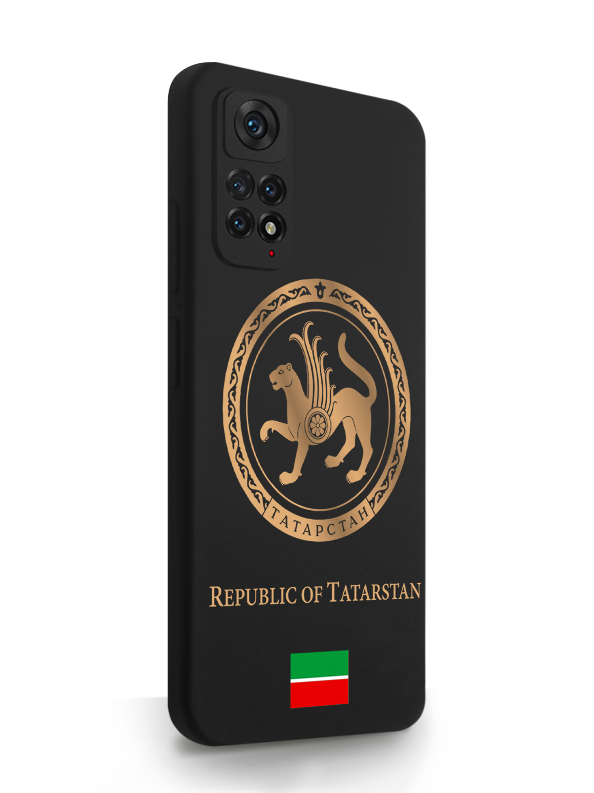 фото Чехол signumcase для xiaomi redmi note 11 золотой герб татарстана black