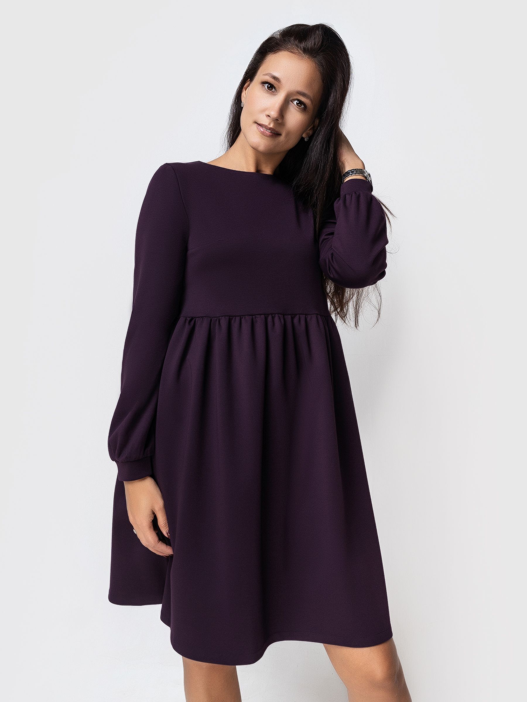 Платье женское AM One AM-7614/3 фиолетовое 46 RU