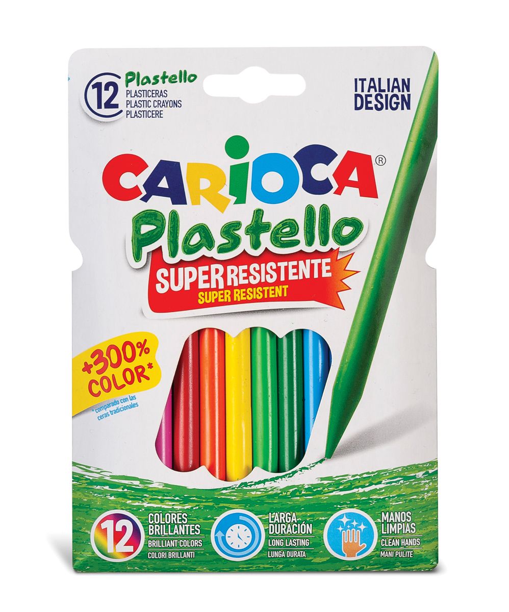 Набор мелков пластиковых Carioca Plastello 12 цв.42711