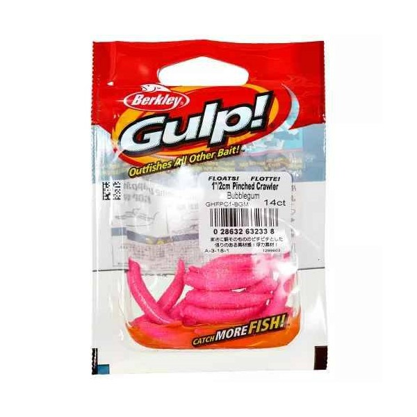 

Приманка Berkley Gulp Alive FLOATING CRAWLER 2.5cm BBLGUM, Розовый, Berkley Gulp Alive FLOATING CRAWLER 2.5cm BBLGUM